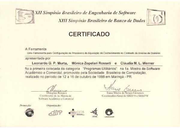 1o. lugar (Ferramentas)