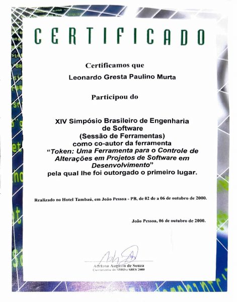 1o. lugar (Ferramentas)