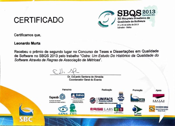 2o. lugar (Mestrado)
