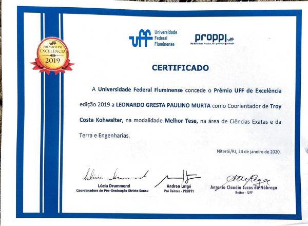 1o. lugar (Doutorado)