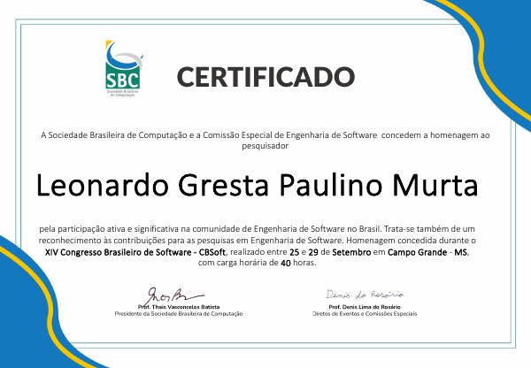 Reconhecimento pela Comunidade de ES