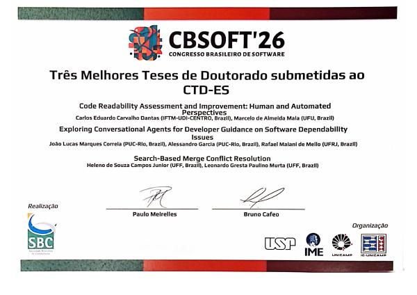 Três Melhores Teses de Doutorado